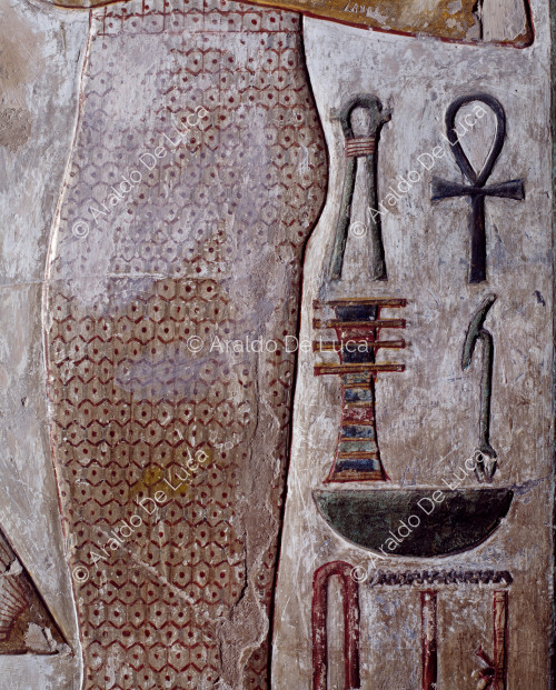 Detail der Göttin Hathor des Westens