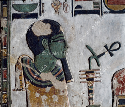 Detail des Gottes Ptah