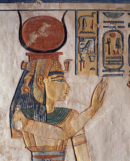 La diosa Hathor. Detalle