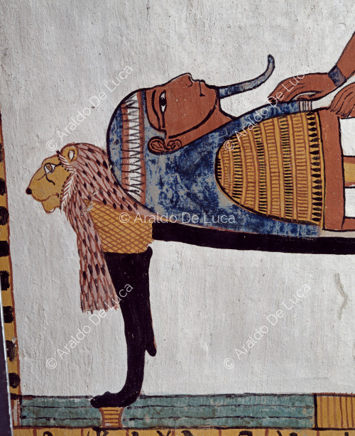 Detail of the Sennedjem mummy.