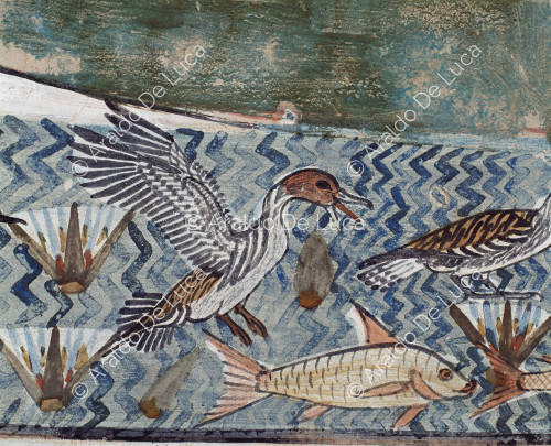 Enten und Fische (Detail)