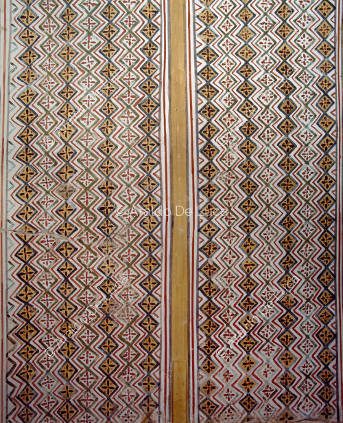 Detail der Decke der Longitudinalhalle