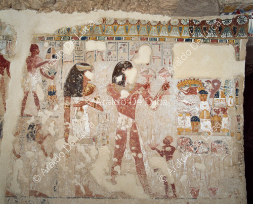 Menna and Henuttawy dedicate offerings to the gods