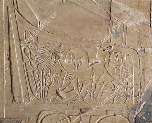 Detalle del trono de Amenhotep III