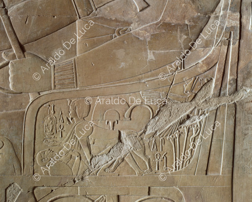 Particolare del trono di Amenhotep III