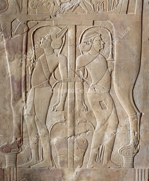 Detail of the throne of Amenhotep III