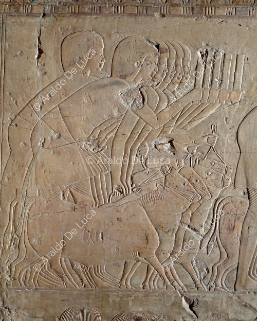 Presentation of goods to Amenhotep III (detail)