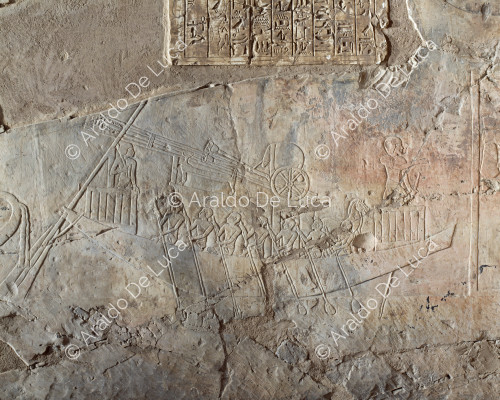 Detail der Pilgerfahrt nach Abydos