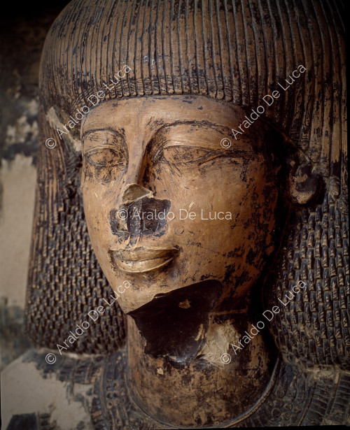 Männliches Gesicht (Khaemhat oder Imhotep)