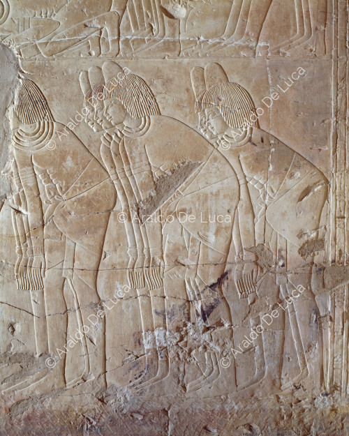 Fonctionnaires récompensés par Amenhotep III (détail)