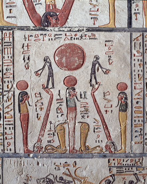 Book of the Earth: the sun god lifted from the earth