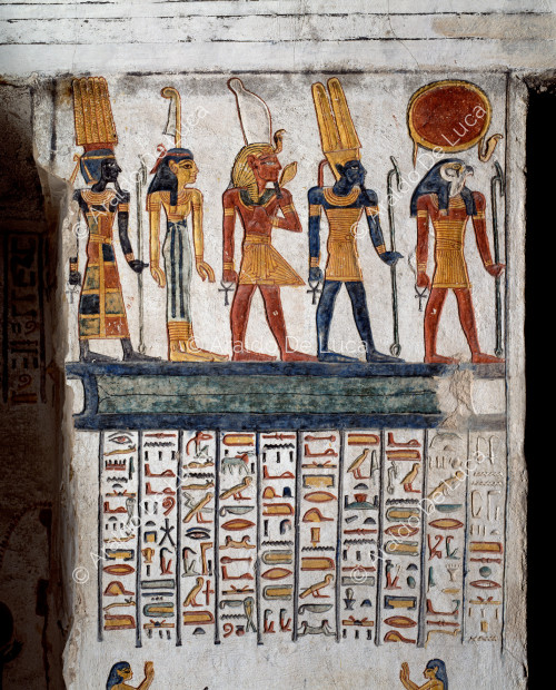 Nombre de Ramsés VI escrito mediante cifras criptográficas