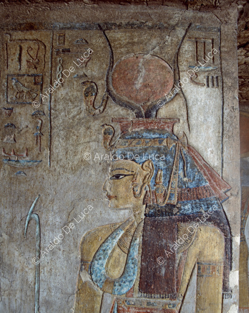 The goddess Hathor of the West