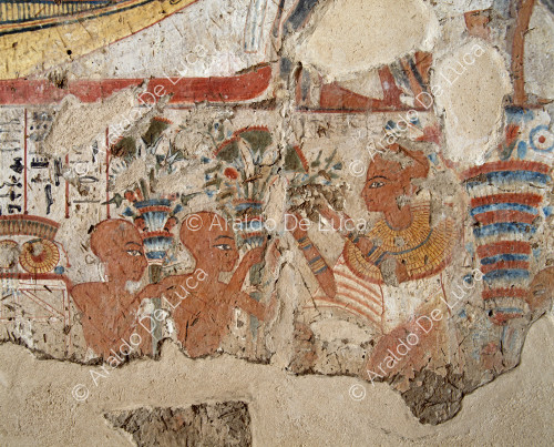 Userhat with two servants (detail)