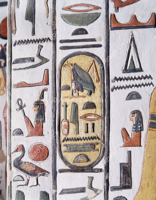 The cartouche of Nefertari