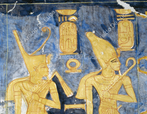 Zwei Darstellungen von Ramses IX.