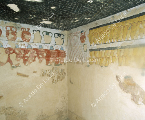 Elephant tusks, amulet with wadjet eye, Mycenaean jars, stone vessels, amphorae