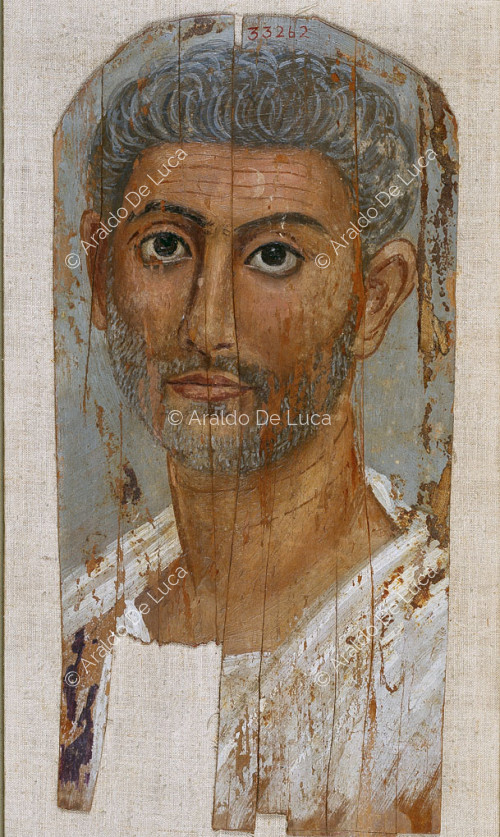 Porträt eines Mannes mit grauem Haar