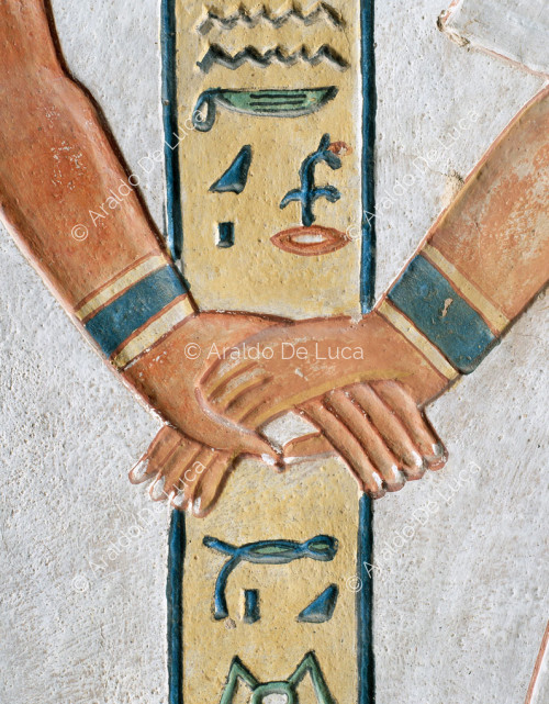  Shu and Ramesses III. Detail