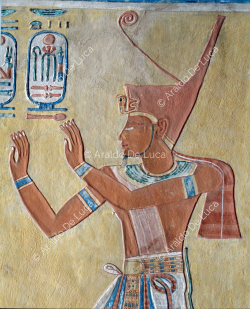 Ramesses III in an act of adoration