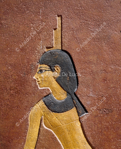 Tombe d'Amenhotep II, KV 35. Détail du sarcophage