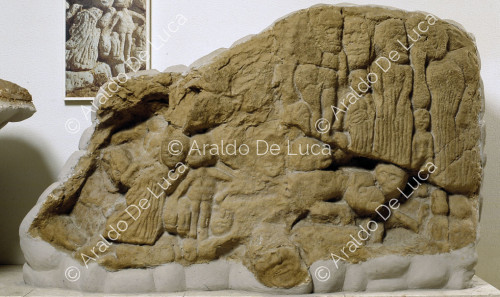 Moulage des reliefs du temple de Slonta