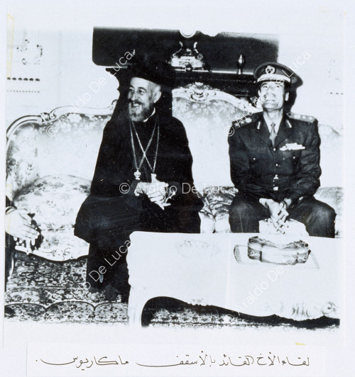 Il Colonnello Gheddafi incontra il patriarca della Chiesa Cristiano Ortodossa