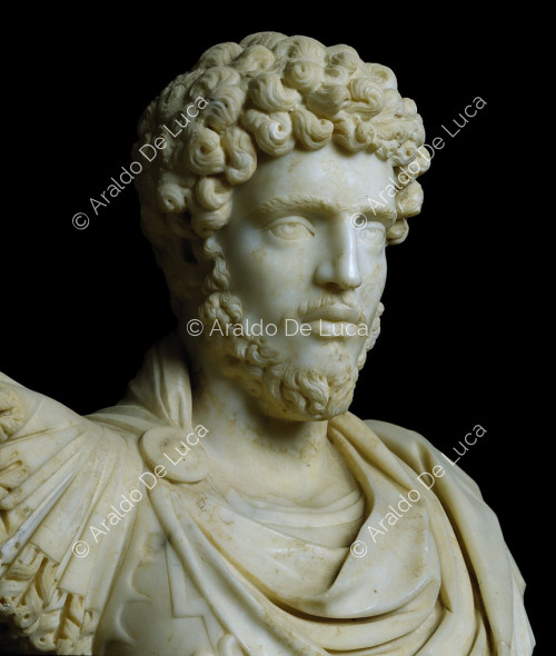 Statue of Marcus Aurelius. Detail