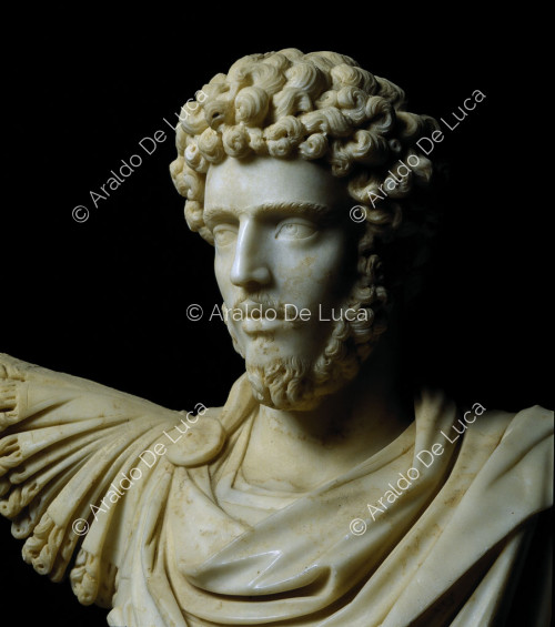 Statue of Marcus Aurelius. Detail