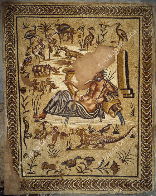 Mosaico con el rio Nilo