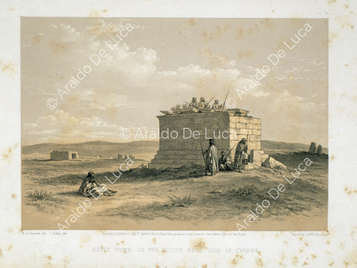 Bau eines Grabes im südwestlichen Teil von Kyrene