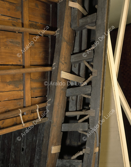 Sonnenschiff des Cheops: Detail der Kabine