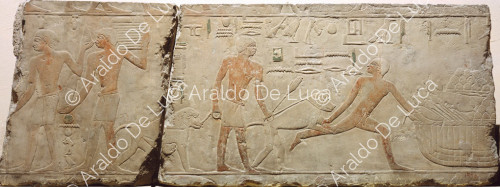 Relief aus dem Grabmal des Tep-em-ankh mit Marktszene