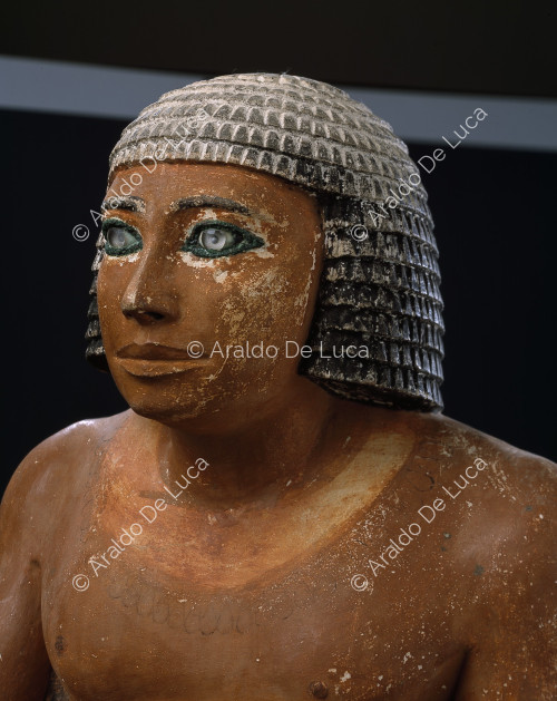Estatua de Kai. Detalle del busto