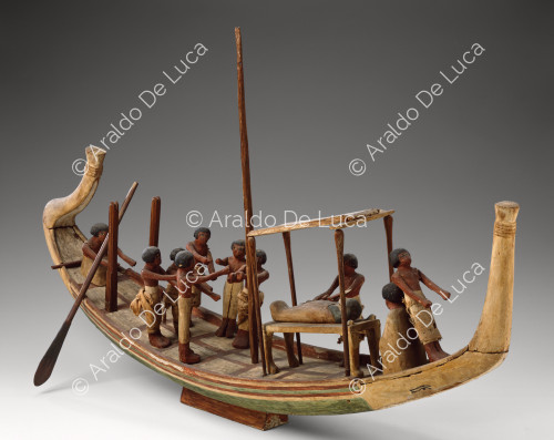 Modelo de barco funerario