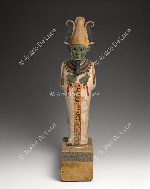 Hölzerne Statue des Osiris