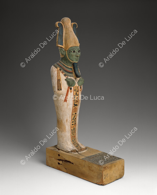 Hölzerne Statue des Osiris