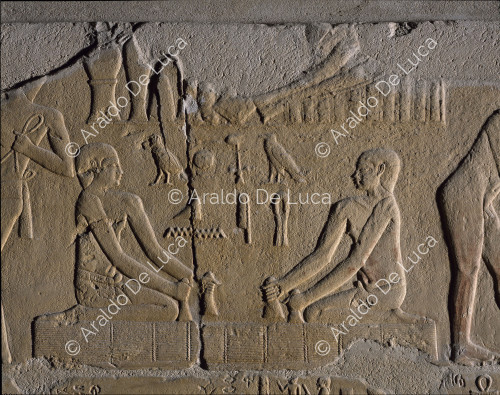 Tombe de Ka - Gmni. Décoration murale en relief