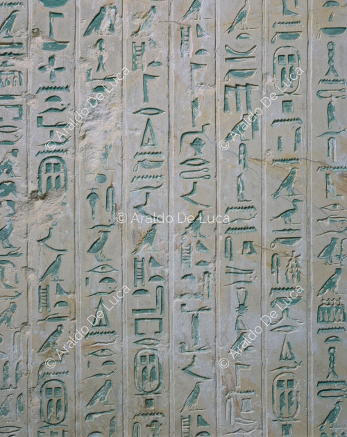 Inscripción mural. Detalle del jeroglífico