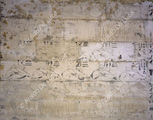 Grabkammer von Mereruka. Detail der Wand