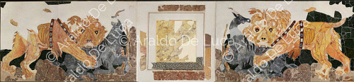 Lions angriff Kitze - Opus Sectile in Porta Marina, besonder