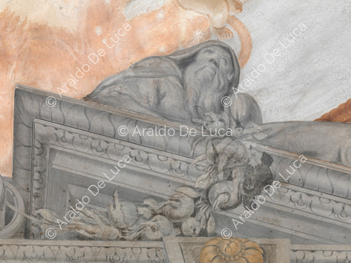 Alegoría del Invierno - La Apoteosis de Romulus, particular