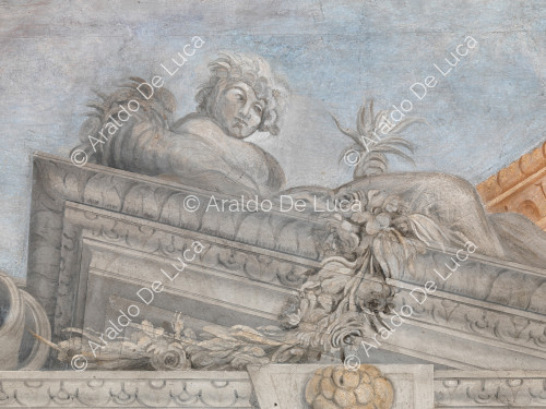 Alegoría de la Primavera - La Apoteosis de Romulus, particular