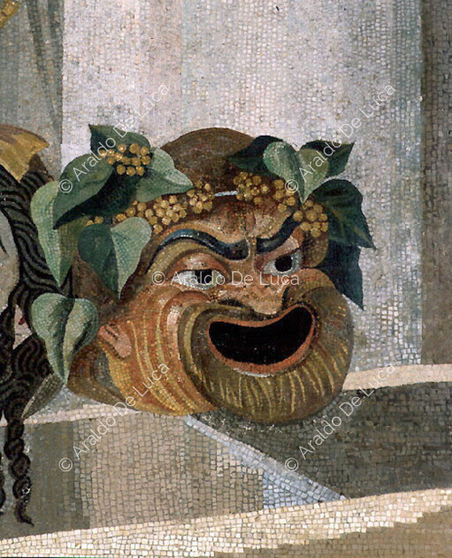 Mosaico con maschere sceniche