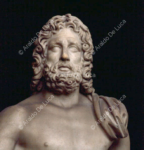 Estatua de Júpiter. Detalle del busto