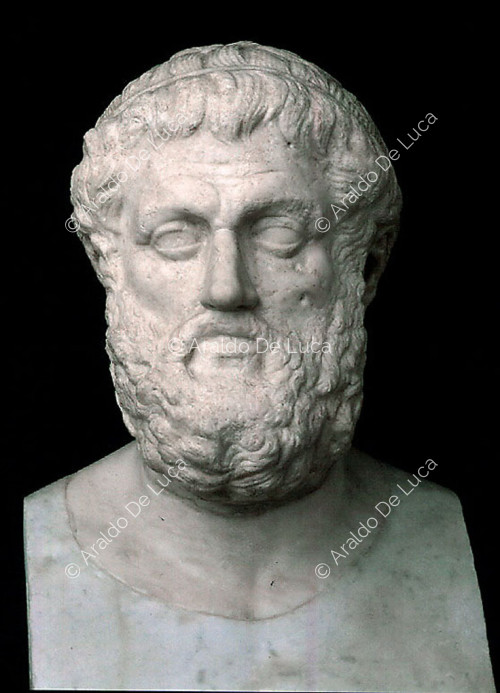 Bust portrait of Sophocles