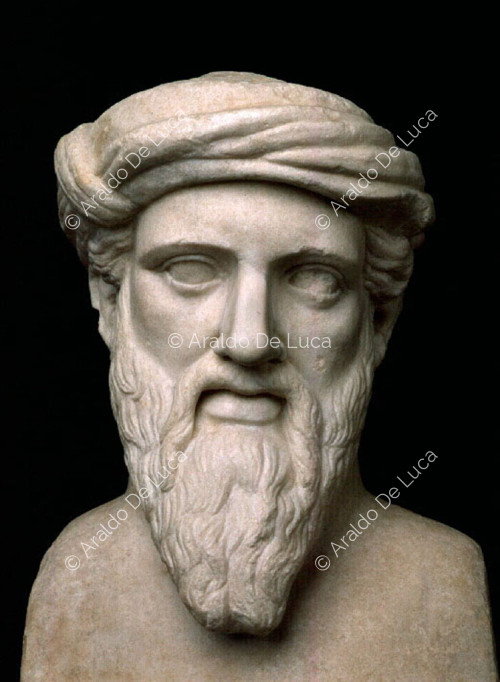 Busto retrato de Pitágoras