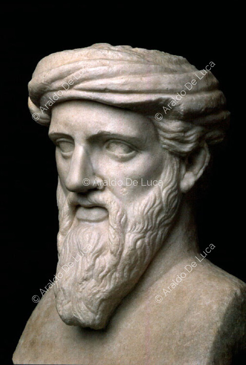 Busto retrato de Pitágoras