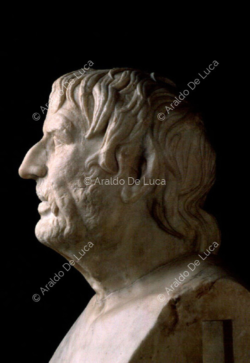 Brustbild des Dichters Pseudo-Seneca