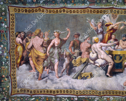 Venere danzante con Apollo, le muse, Ercole e Deianira particolare del ' Il convito nuziale '